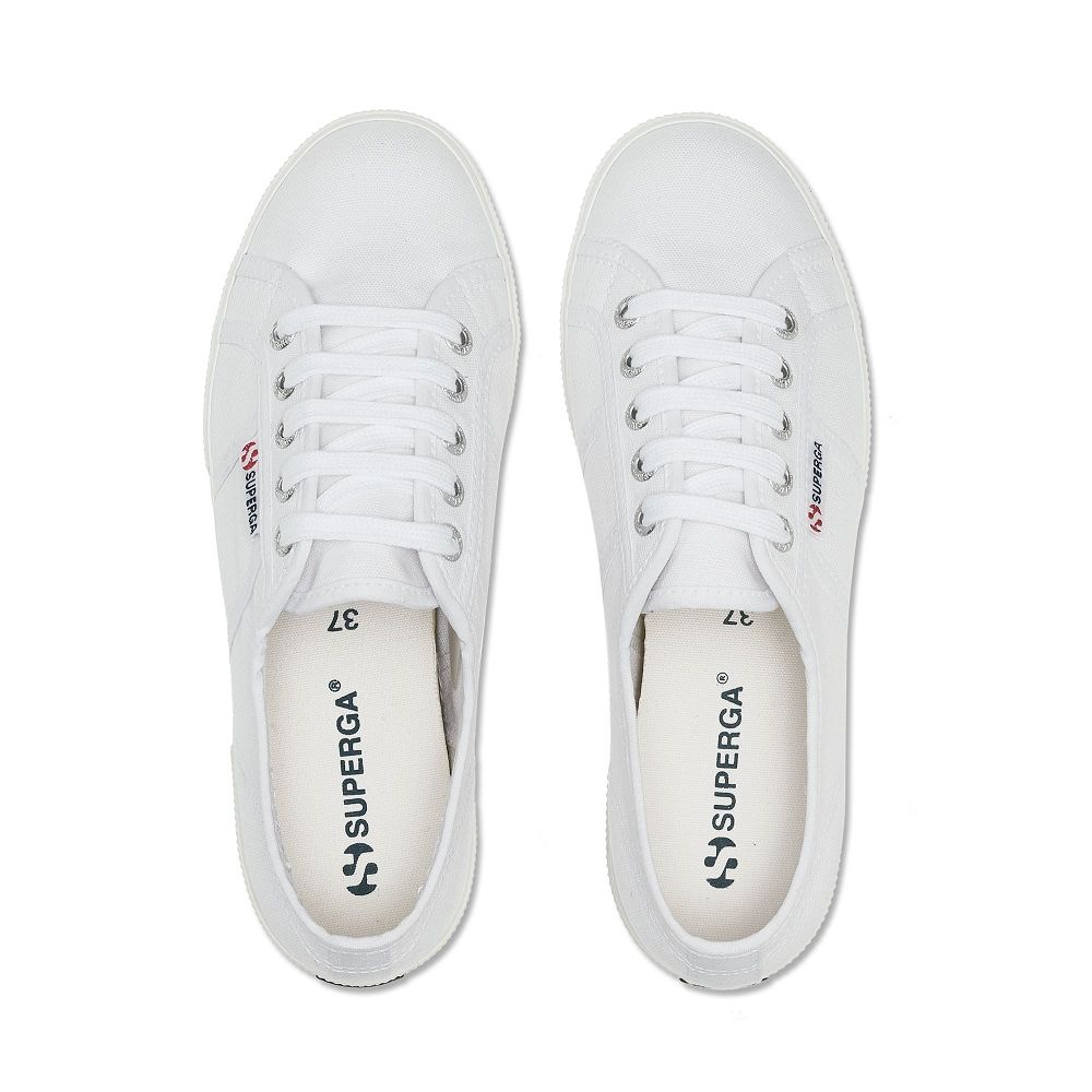 Superga 2950 Cotu White Low Top Sneakers - Men's Sneakers USA | US9288356